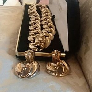 Chain linked Necklace & Earring Set